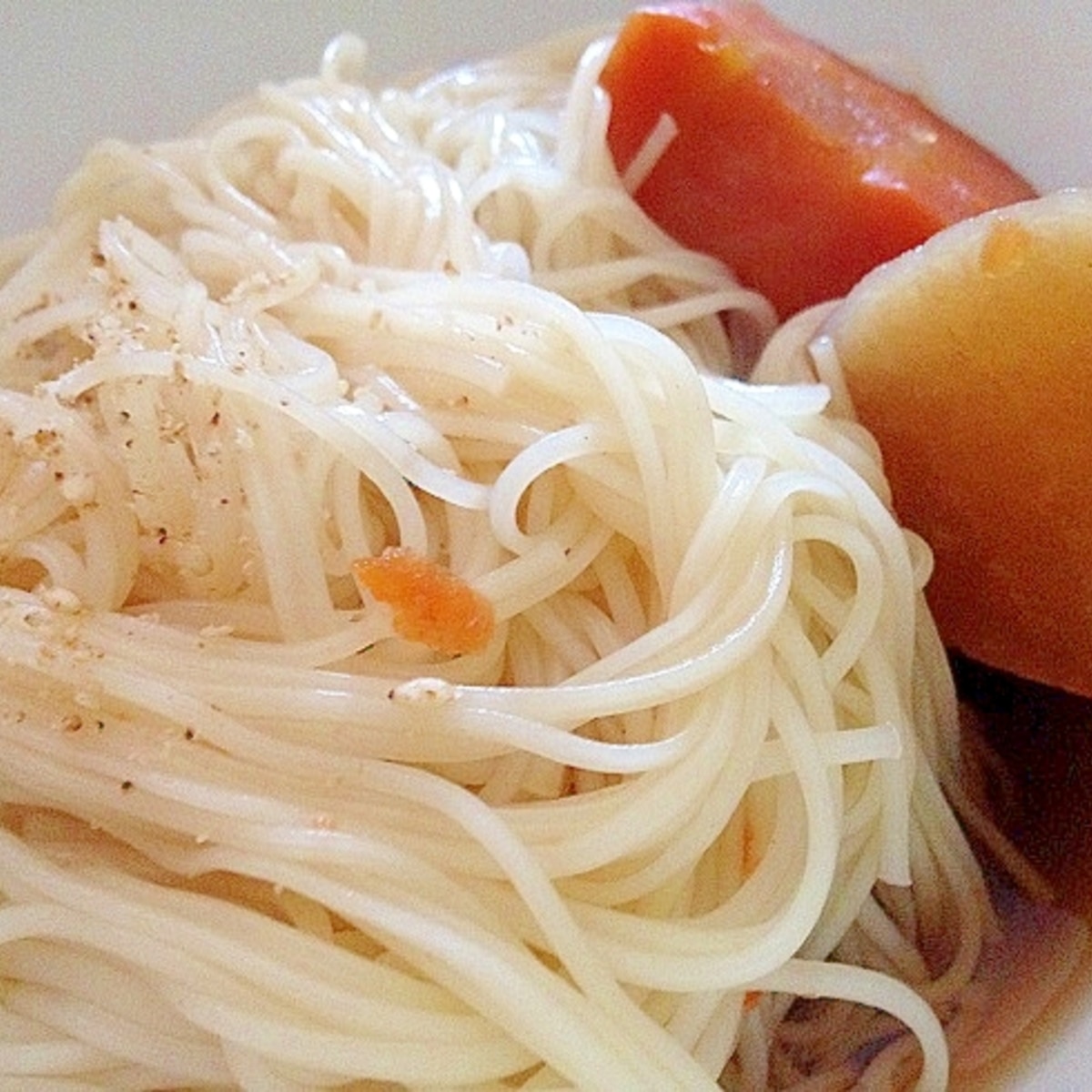肉じゃがの煮汁を再利用 そうめんバージョン レシピ 作り方 By ドラざえもん009 楽天レシピ 肉じゃがの煮汁を再利用 そうめんバージョン レシピ 作り方 By ドラざえもん009 楽天レシピ